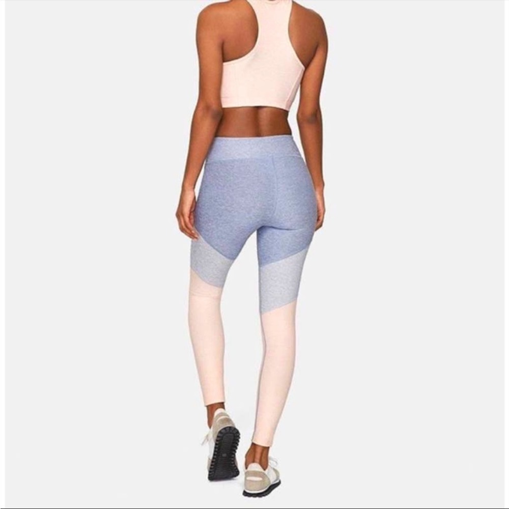 NEW Outdoor Voices Springs Colorblock 7/8 Leggings High Rise Lake Dove Rose S - Picture 3 of 14